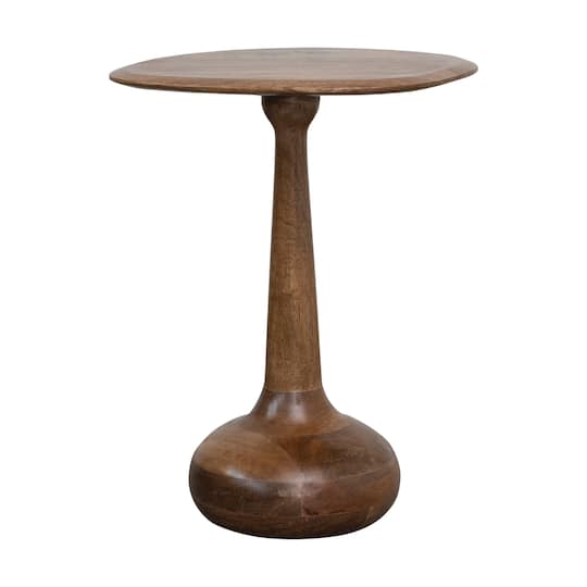 Hello Honey® 21" Modern Sculptural Wood End Table
